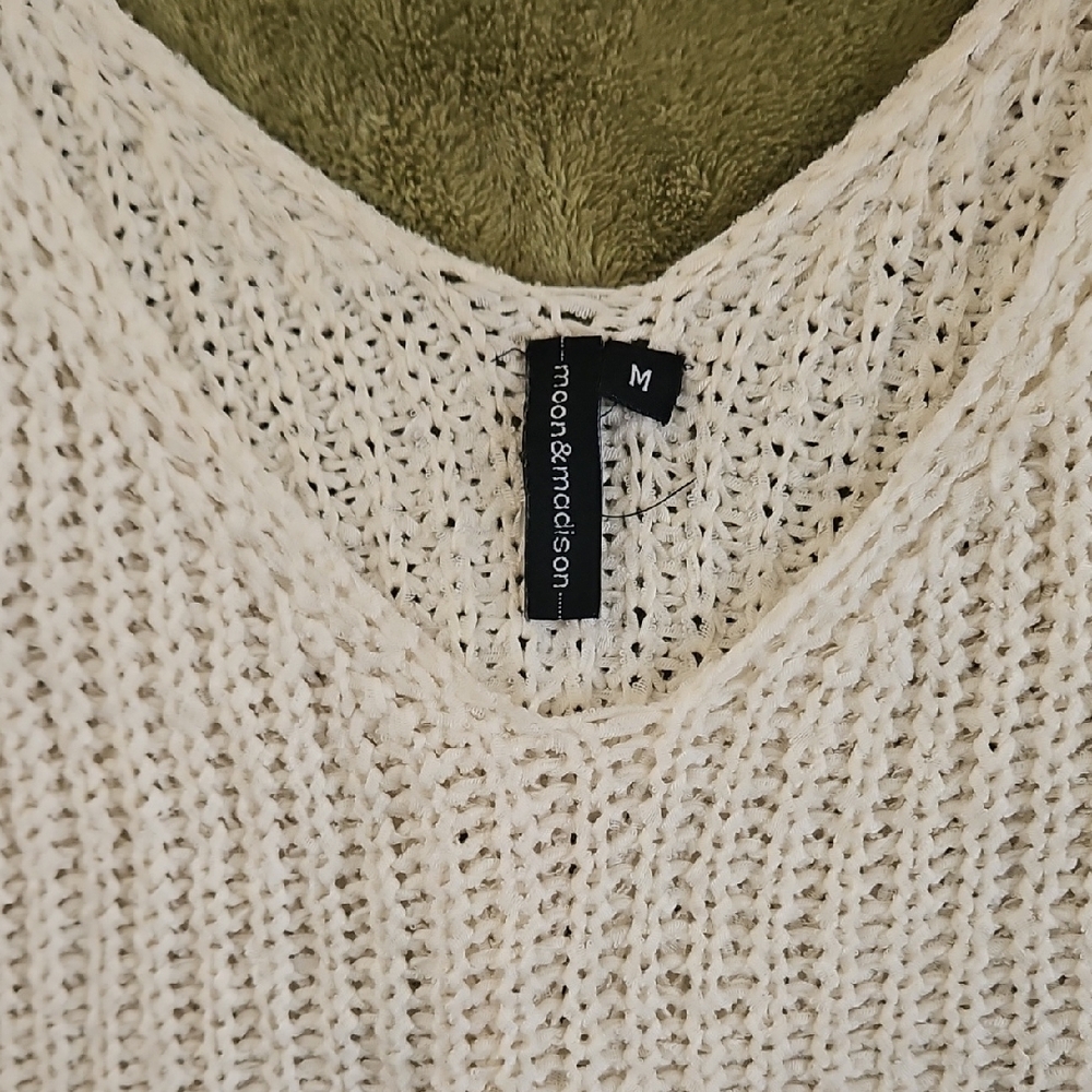 Cream Ribbed Crop Tank Top - Picture 2 of 6